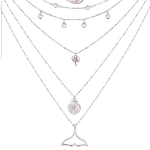 *Omi* Layered Silver Necklace - Picture 3 of 5